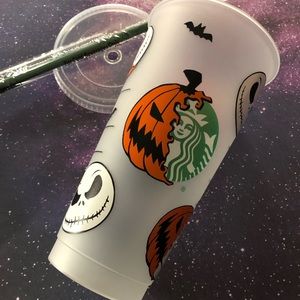 Halloween starbucks customize cup 🎃🎃🎃